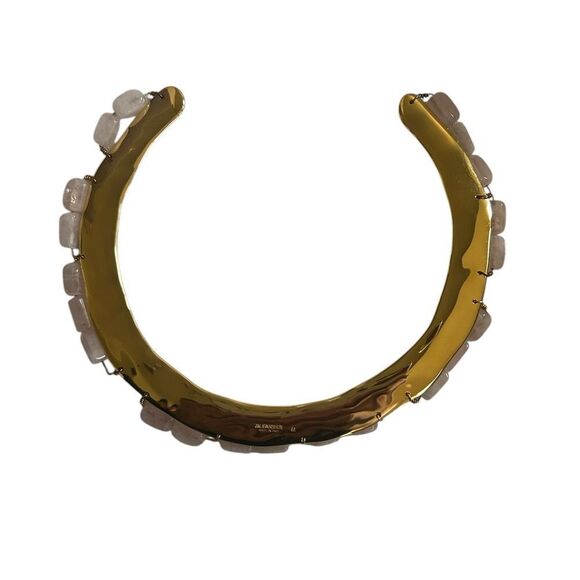 JIL SANDER embellished cuff necklace, New with dust bag and box - Picture 8 of 11